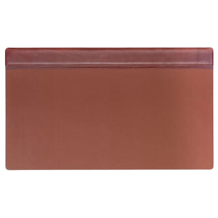 Dacasso Mocha Leather 34" X 20" Top-Rail Desk Pad PR-3021